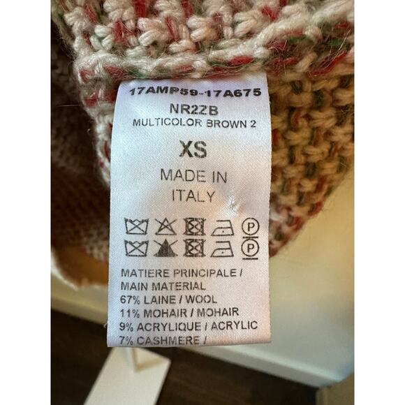 Chloé Multicolor Wool-Blend Textured Sweater, Size XS - Picture 4 of 5